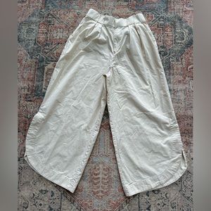 Anthropologie Mare Mare Curved-Hem Chino Pants/Light Sand/Small